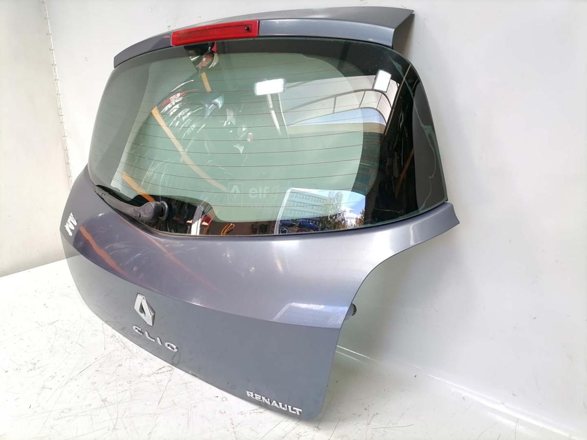 Renault Clio 3 original Heckklappe mit Heckscheibe TEJ47 Bleu gris Blau Bj.2006